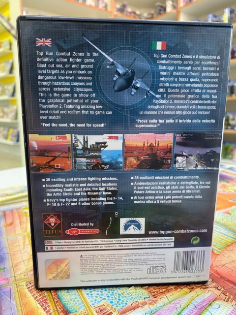 TOP GUN COMBAT ZONES Sony PlayStation 2 (PS2)