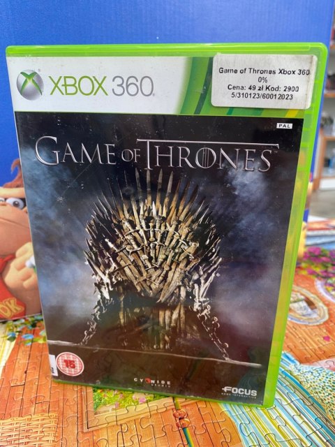 Gra o tron Game of Thrones Microsoft Xbox 360
