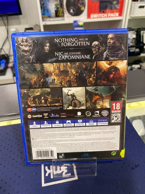 Śródziemie Cień Wojny Sony PlayStation 4 (PS4)