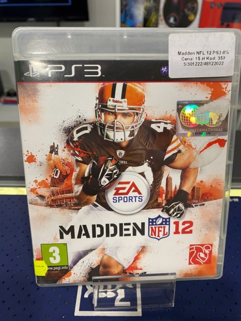 Madden NFL 12 PS3 Używana PlayStation 3 (PS3) pudełkowa