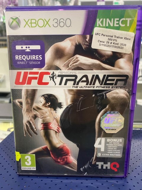 UFC PERSONAL TRAINER KINECT Xbox 360