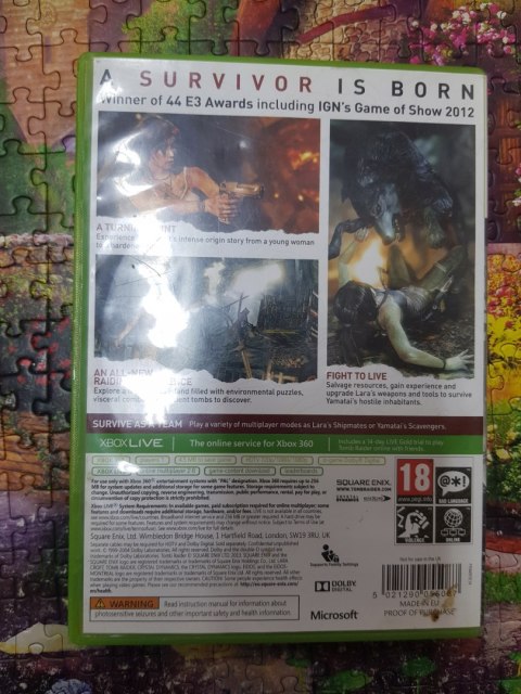 Tomb Raider Survival Edition Xbox 360 pudełkowa