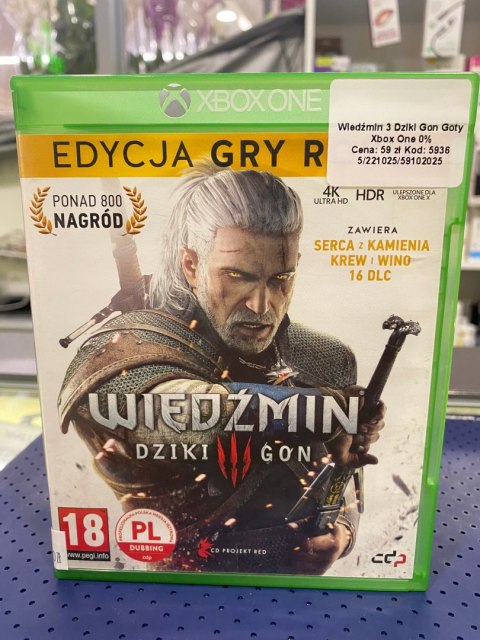 Wiedźmin III Dziki Gon Edycja Gry Roku Xbox One