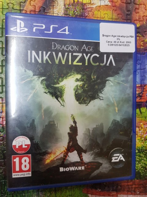 Dragon Age Inkwizycja PlayStation 4 (PS4) pudełkowa