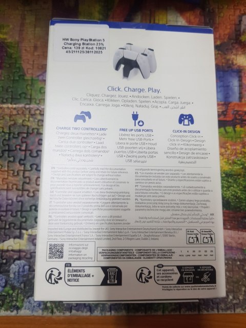 Stacja ładowania Sony do pada DualSense biała