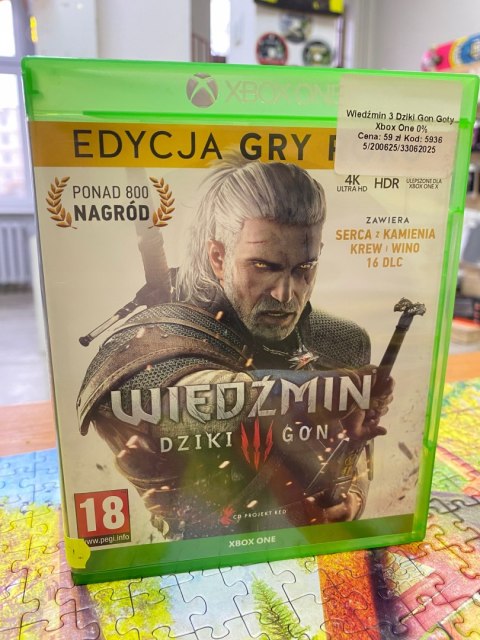 Wiedźmin III Dziki Gon Edycja Gry Roku Xbox One