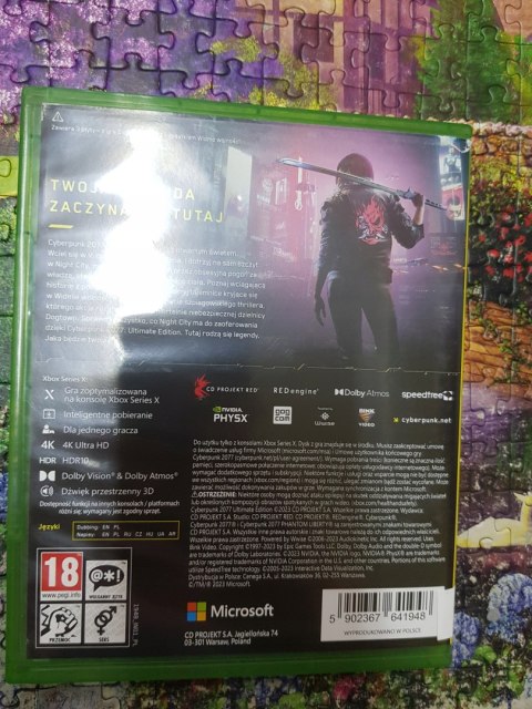 Cyberpunk 2077: Ultimate Edition PL Xbox Series X pudełkowa