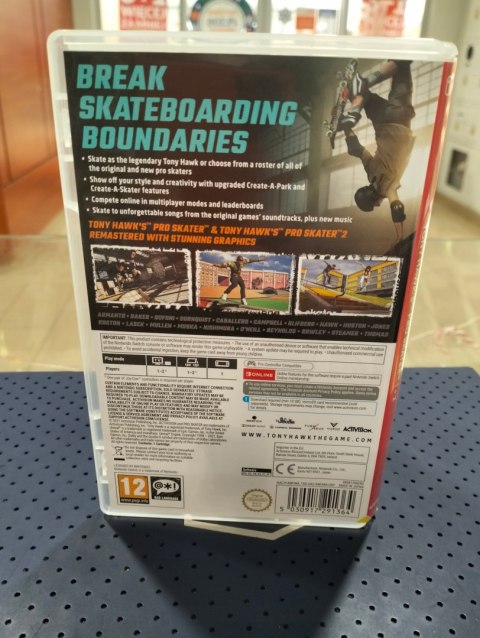 Tony Hawk's Pro Skater 1+2 Nintendo Switch
