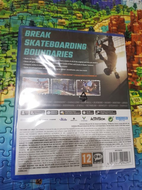 Tony Hawk's Pro Skater 1+2 PlayStation 5 (PS5) pudełkowa