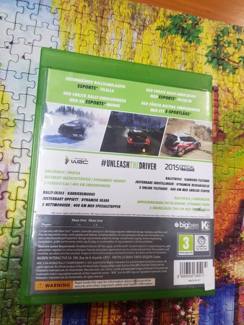 WRC5 The Official Game Pudełkowa Xbox One pudełkowa