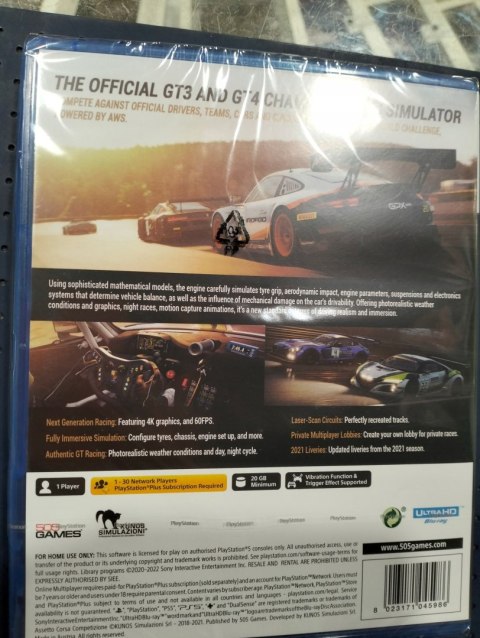 Assetto Corsa Competizione PlayStation 5 (PS5) pudełkowa