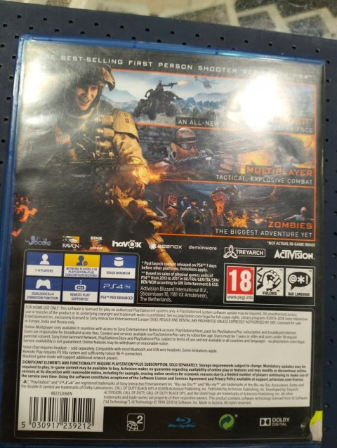 Call of Duty: Black Ops IIII PlayStation 4 (PS4) pudełkowa
