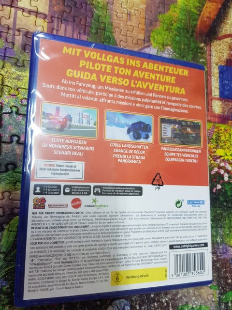 Matchbox Driving Adventures PlayStation 5 (PS5) pudełkowa