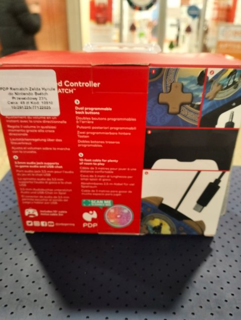 PDP SWITCH Pad przewodowy Rematch Zelda Hyrule