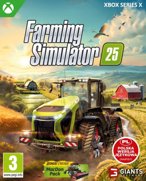 Farming Simulator 25 Xbox Series X pudełkowa
