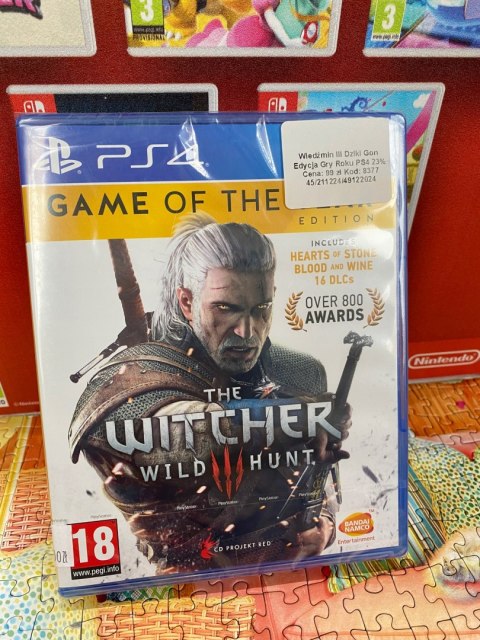Wiedźmin 3 Edycja Gry Roku Sony PlayStation 4 (PS4)