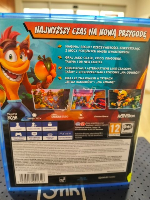 Crash Bandicoot 4: Najwyższy Czas PlayStation 4 (PS4) pudełkowa