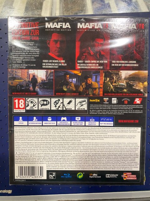 Mafia: Trylogia PlayStation 4 (PS4)