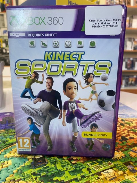 KINECT SPORTS Xbox 360 pudełkowa
