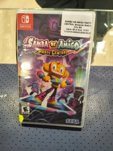 Samba de Amigo Party Central Nintendo Switch pudełkowa
