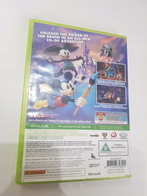 Epic Mickey 2: The Power of Two Xbox 360 pudełkowa
