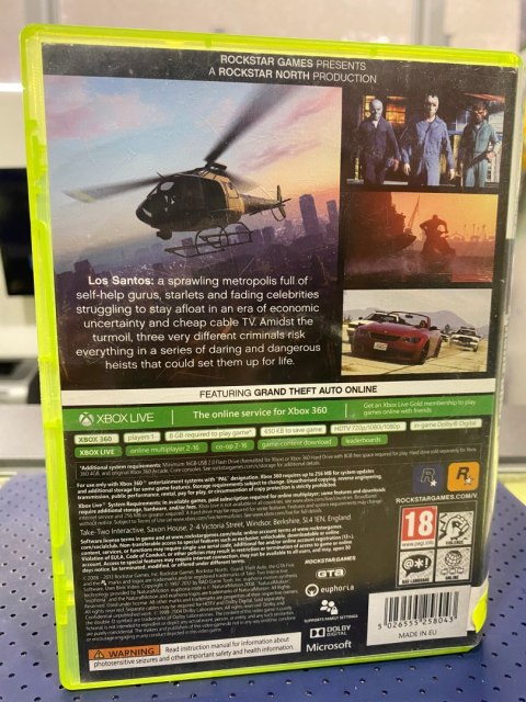 Grand Theft Auto V Xbox 360 pudełkowa