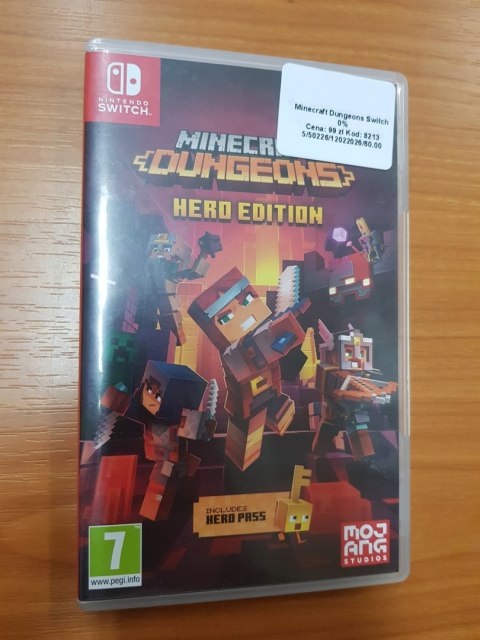 Minecraft Dungeon Hero Edition Nintendo Switch pudełkowa