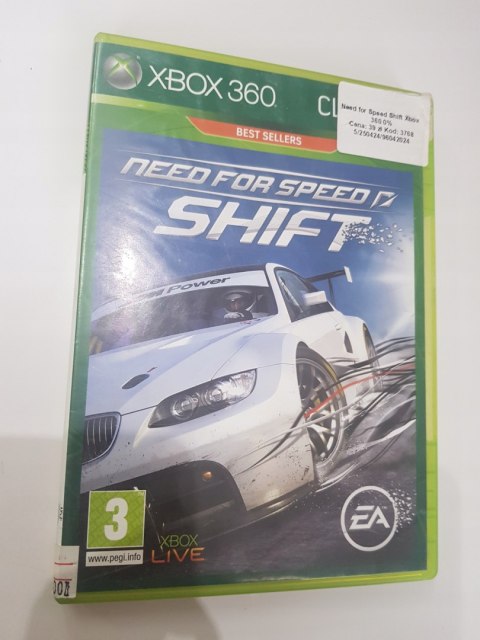 Need for Speed Shift Xbox 360 pudełkowa