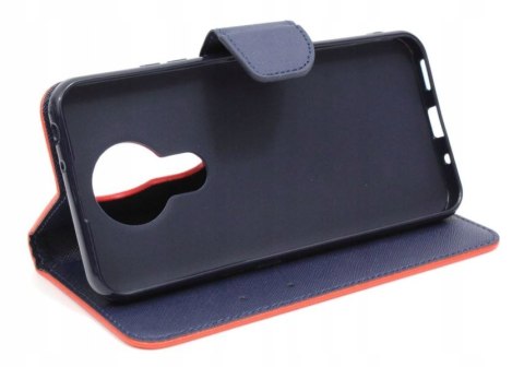 Etui z klapką Fancy Book do Nokia 3.4 czerwony