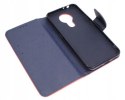Etui z klapką Fancy Book do Nokia 3.4 czerwony