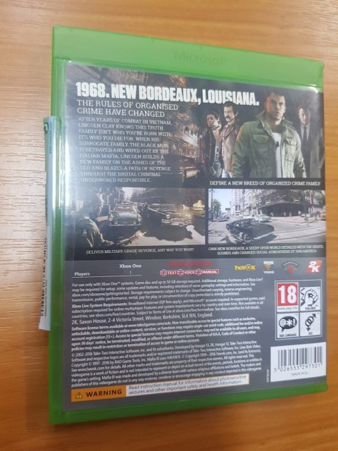 Mafia III Xbox One pudełkowa