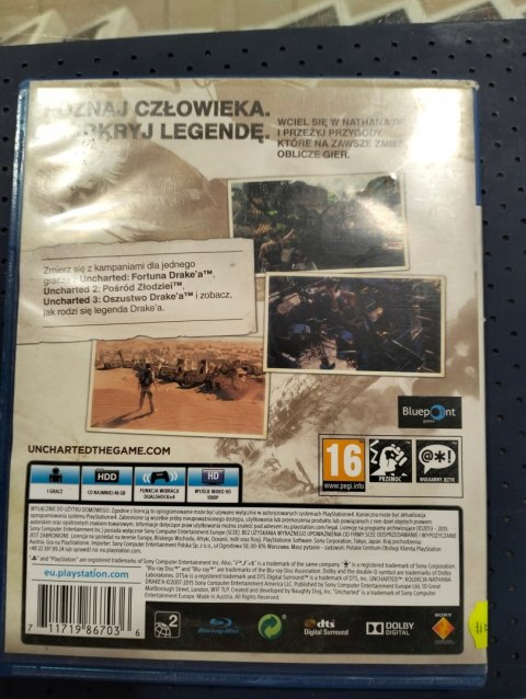 UNCHARTED KOLEKCJA NATHANA PlayStation 4 (PS4) pudełkowa