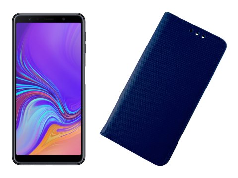 Etui z klapką Smart Case do Samsung Galaxy A7 2018 niebieski