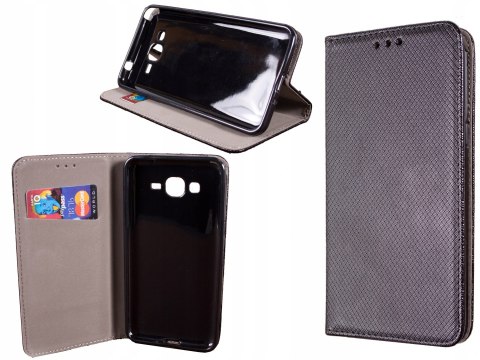 Etui z klapką TelForceOne do Samsung Galaxy J5 2016 czarny