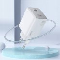 HOCO ładowarka sieciowa 2 x Typ C + kabel Typ C do Lightning PD QC 45W GaN