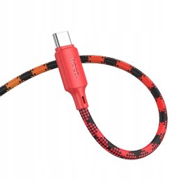 Kabel Hoco USB typ C - USB typ C 1 m Gradient Czerwono-niebieski