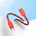 Kabel Hoco USB typ C - USB typ C 1 m Gradient Czerwono-niebieski