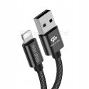 Kabel Prestico USB - Apple Lightning 3 m czarny 2A