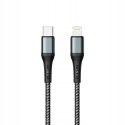 Kabel Prestico USB typ C - Apple Lightning 1 m czarny