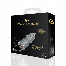 Ładowarka samochodowa USB Prestico 36W 2x USB A