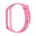 Pasek / opaska Silikonowa do Xiaomi Mi Band 5 / 6 / 7 różowy