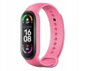 Pasek / opaska Silikonowa do Xiaomi Mi Band 5 / 6 / 7 różowy