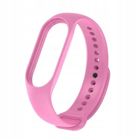 Pasek / opaska Silikonowa do Xiaomi Mi Band 5 / 6 / 7 różowy