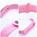 Pasek / opaska Silikonowa do Xiaomi Mi Band 5 / 6 / 7 różowy