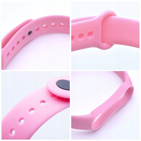 Pasek / opaska Silikonowa do Xiaomi Mi Band 5 / 6 / 7 różowy