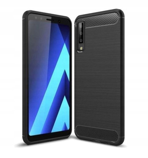 Plecki Carbon Case do Samsung Galaxy A7 2018 czarny