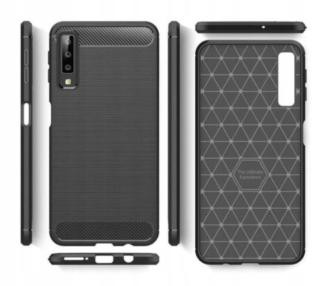 Plecki Carbon Case do Samsung Galaxy A7 2018 czarny