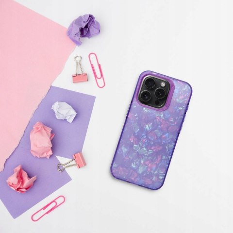 Plecki Futerał TUTTI FRUTTI do Apple iPhone 16 fioletowy