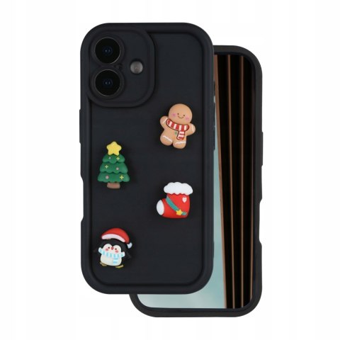 Plecki Ultra Trendy 3D do Iphone 16 czarny Święta