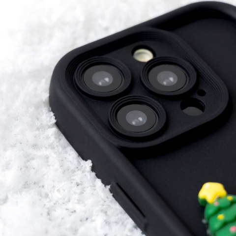 Plecki Ultra Trendy 3D do Iphone 16 czarny Święta